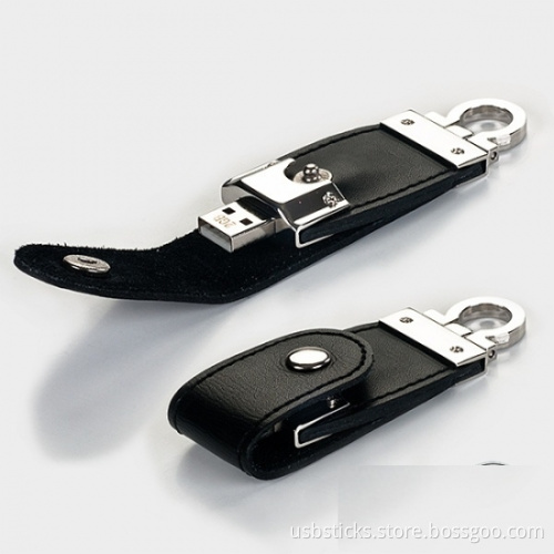 keychain Leather usb sticks as business gifts for brand prom